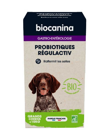 Biocanina Probiotiques Régulactiv Grands Chiens + de 10kg Bio 115g